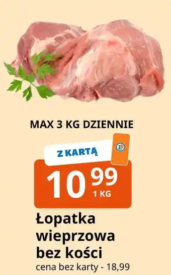 Łopatka wieprzowa bez kości