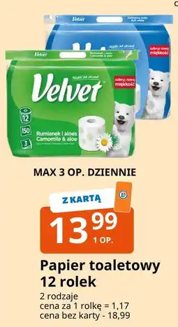 E.Leclerc Papier toaletowy delikatnie biały Velvet oferta