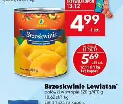 Lewiatan Brzoskwinie Lewiatan połówki w syropie 820g oferta