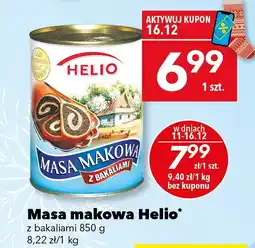 Lewiatan Masa makowa Helio z bakaliami 850g oferta