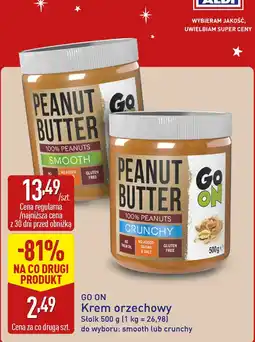ALDI Krem orzechowy crunchy GO ON oferta