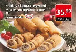 Market Point Krokiety z kapustą i grzybami, mięsem, pieczarkami i serem 1kg Sekret Smaku oferta