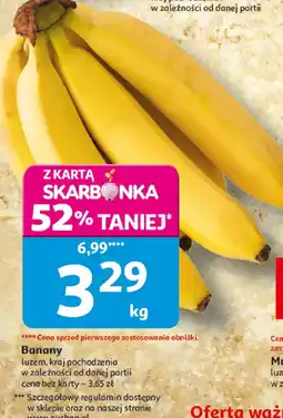 Auchan Banany luzem, kraj pochodzenia w zależności od danej partii Auchan oferta