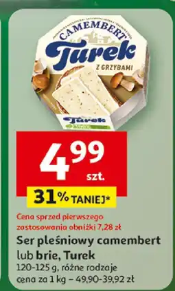 Auchan Ser pleśniowy camembert lub brie, Turek oferta