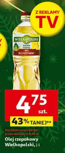Auchan Olej rzepakowy Wielkopolski 1 l oferta
