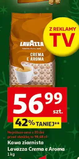Auchan Kawa ziarnista Lavazza Crema e Aroma 1 kg oferta