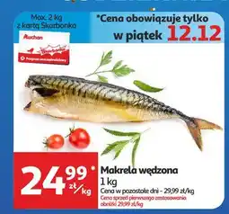 Auchan Makrela wędzona tusza oferta