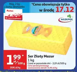 Auchan Ser złoty mazur Mlekpol oferta