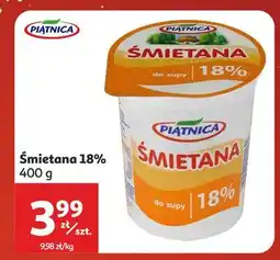Auchan Śmietana 18% Piątnica oferta