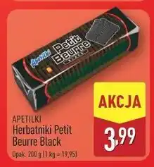 ALDI Herbatniki czarne Apetitki Petit Beurre oferta