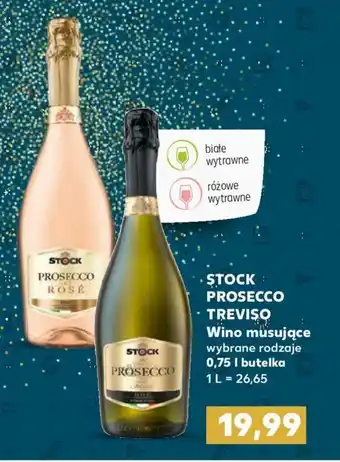 Kaufland Stock Prosecco Teviso wino musujące 750ml oferta