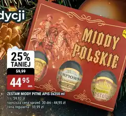 bi1 Zestaw miody pitne Apis 3x250ml oferta