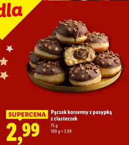 Lidl Pączek korzenny z posypką z ciasteczek Lidl oferta