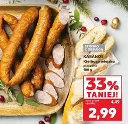 Kaufland Kiełbasa wiejska Kabanos oferta