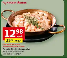 Auchan Paski z fileta z kurczaka oferta