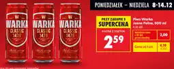 Biedronka Piwo Warka Jasne Pełne, 500ml oferta