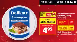 Biedronka Serek Mascarpone Delikate, 250g oferta