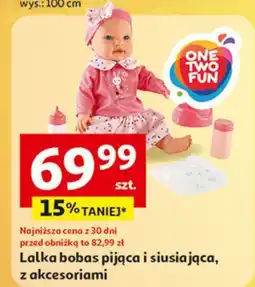 Auchan Lalka bobas z nocnikiem One Two Fun oferta