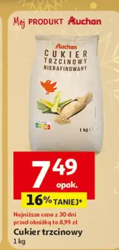 Auchan Cukier trzcinowy Auchan Różnorodne (Logo Czerwone) oferta