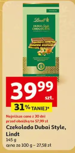Auchan Czekolada dubajska Lindt oferta