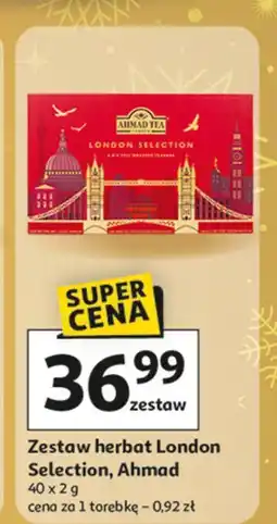 Auchan Zestaw herbat big ben collection red Ahmad Tea London oferta