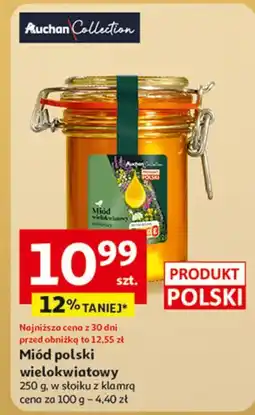 Auchan Miód nektarowy wielokwiatowy klamra Auchan oferta
