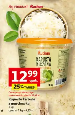 Auchan Kapusta kiszona z marchewką Auchan Różnorodne (Logo Czerwone) oferta
