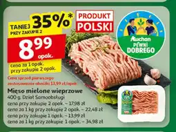 Auchan Mięso mielone wieprzowe Auchan Pewni Dobrego oferta