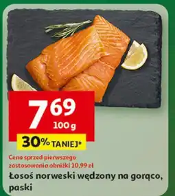 Auchan Łosos norweski wędzony na gorąco oferta