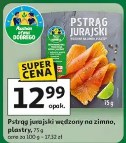Auchan Pstrąg jurajski wędzony na zimno Auchan Pewni Dobrego oferta