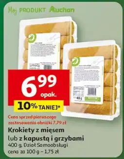 Auchan Krokiety z kapustą i grzybami Auchan oferta