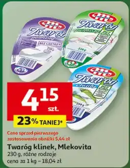 Auchan Twaróg chudy Mlekovita oferta