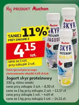 Auchan Jogut pitny skyr jagoda Auchan Różnorodne (Logo Czerwone) oferta