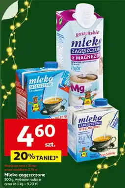Auchan Mleko zagęszczone light z magnezem Gostyń oferta