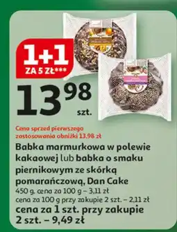 Auchan Babka piernikowa ze skórką pomarańczową Dan Cake oferta