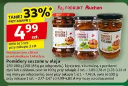 Auchan Pomidory suszone w oleju krojone Auchan oferta