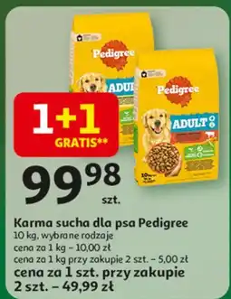 Auchan Karma dla psa wołowo-warzywna Pedigree oferta
