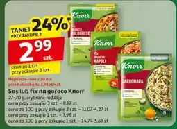 Auchan Spaghetti carbonara Knorr Fix oferta