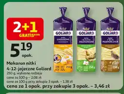 Auchan Makaron nitki 12 jaj przepiórczych Goliard oferta