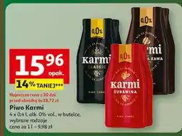 Auchan Piwo Karmi Żurawina oferta