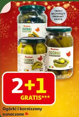 Auchan Ogórki kwaszone Auchan oferta