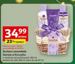 Auchan Zestaw kosmetyków w koszyku dream lavenda Aurora oferta