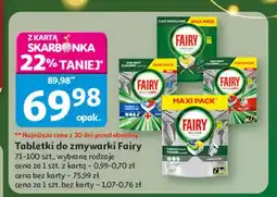 Auchan Tabletki do zmywarki lemon Fairy Platinum Plus oferta
