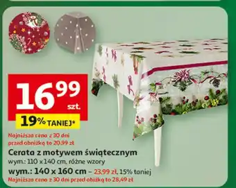 Auchan Cerata świąteczna 140 x 160 cm oferta