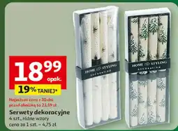 Auchan Serwety dekoracyjne oferta