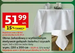 Auchan Obrus żakardowy 150 x 230 cm oferta