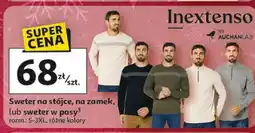 Auchan Sweter męski w paski s-3xl Inextenso By Auchan oferta