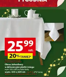 Auchan Obrus żakardowy 145 x 220 cm oferta
