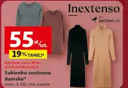 Auchan Sukienka sweterowa s-3xl Inextenso By Auchan oferta
