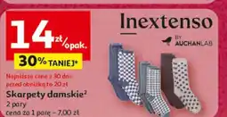 Auchan Skarpetki damskie Inextenso By Auchan oferta